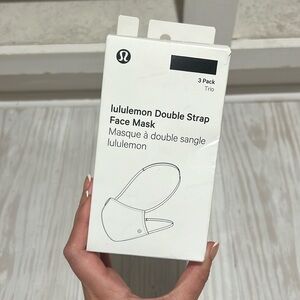 3 pack lulu lemon double strap face masks